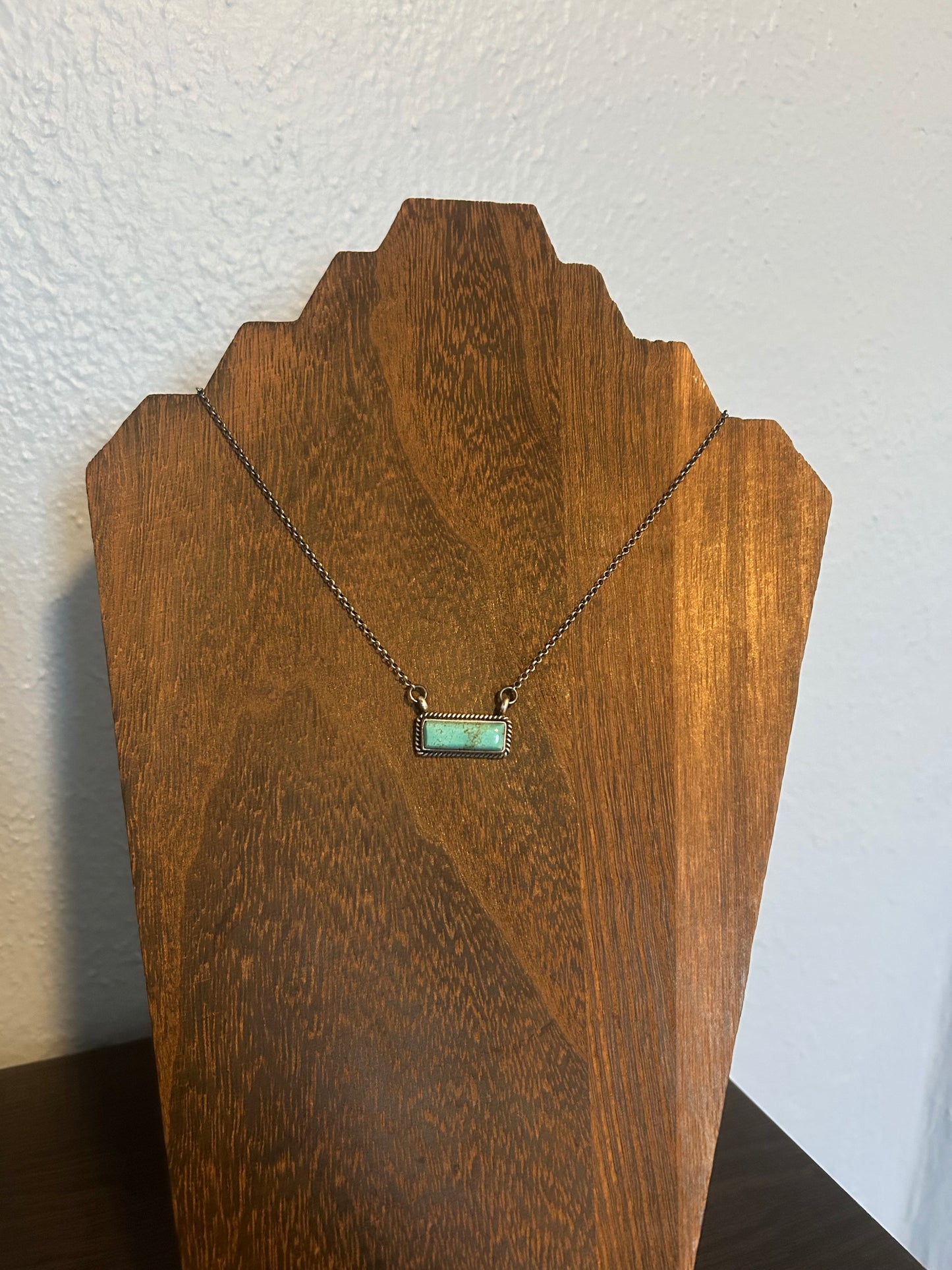 Turquoise Bar Necklace
