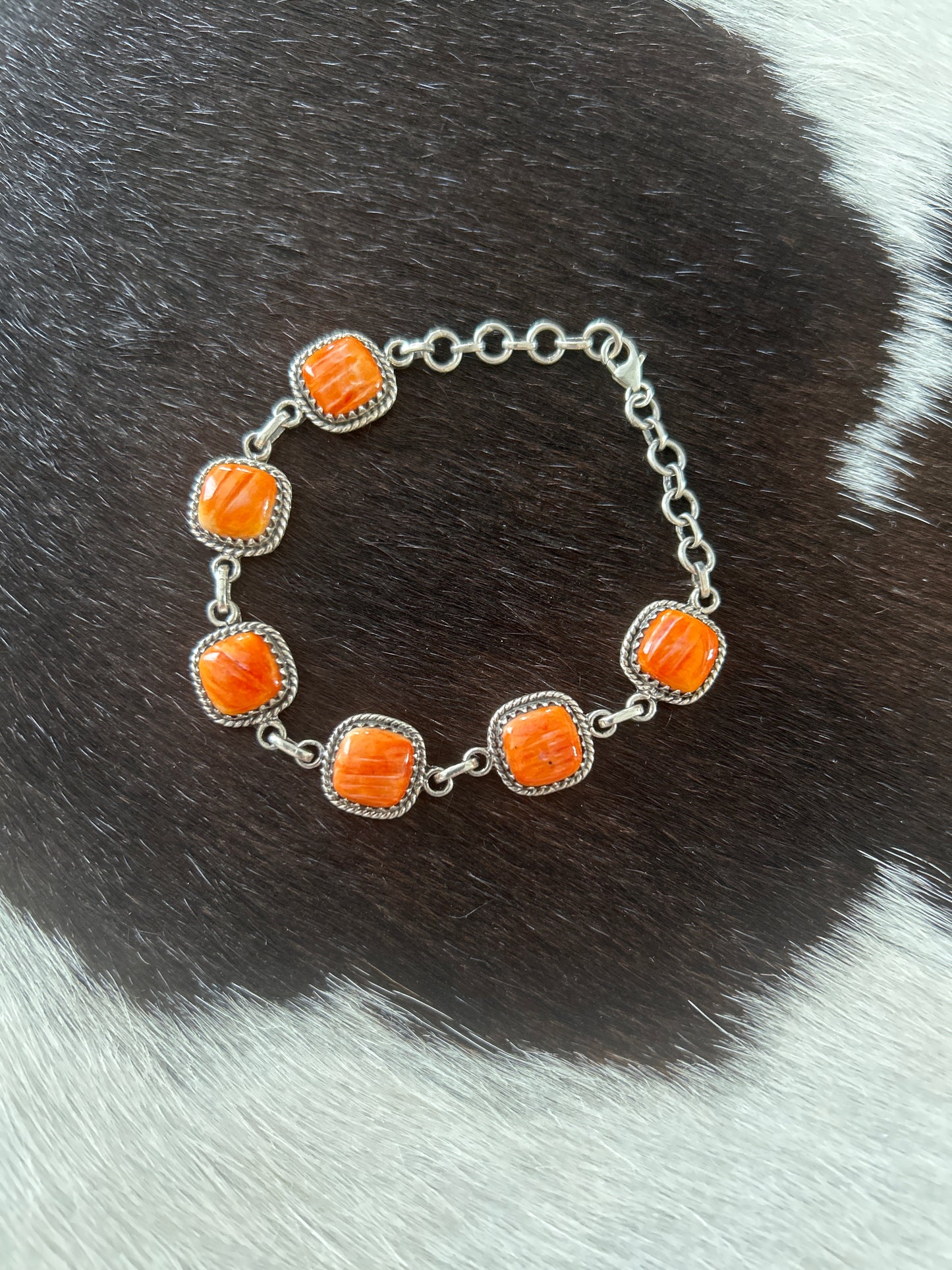 Orange Spiny Bracelet