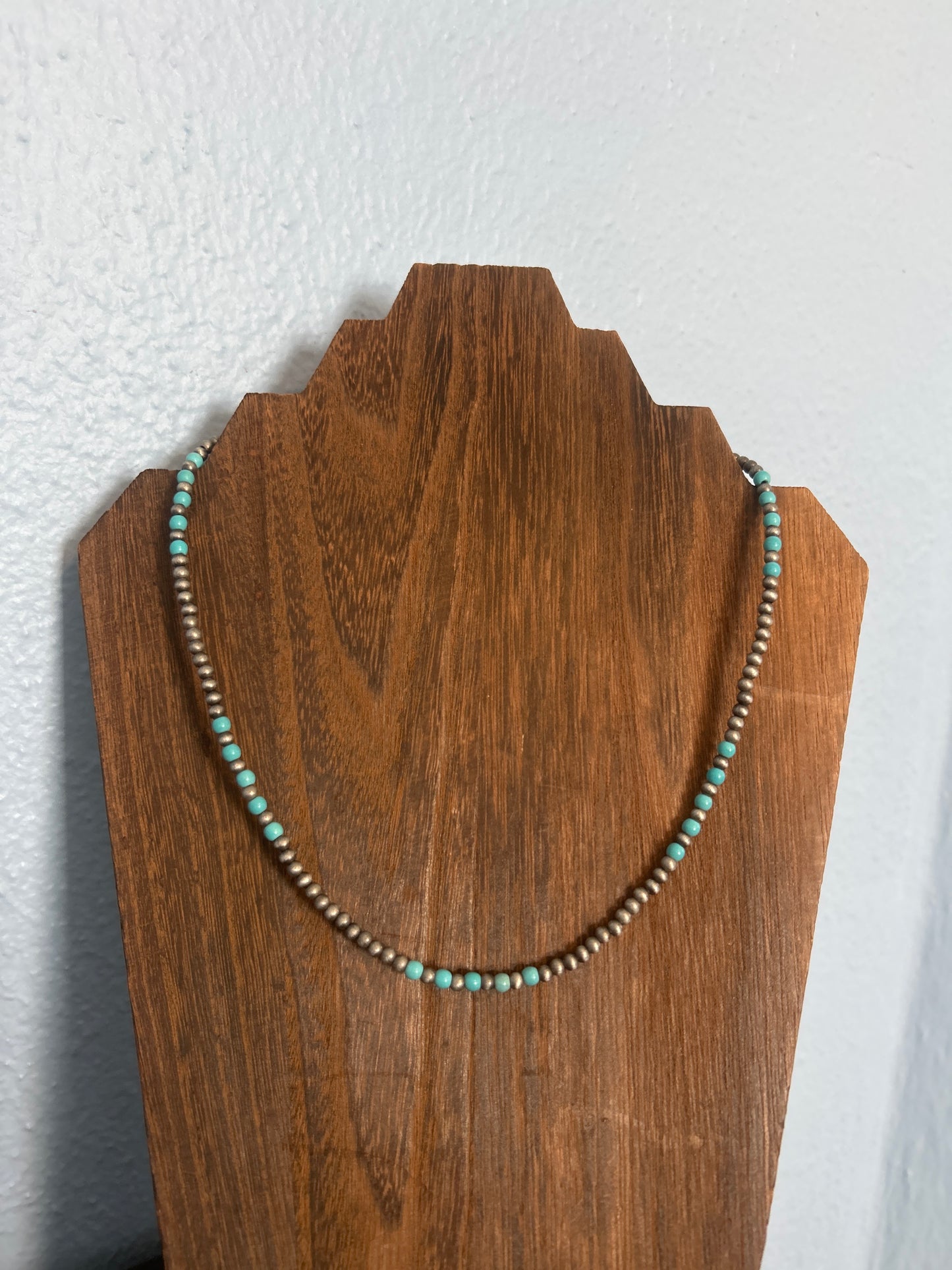 Faux Blue Necklace
