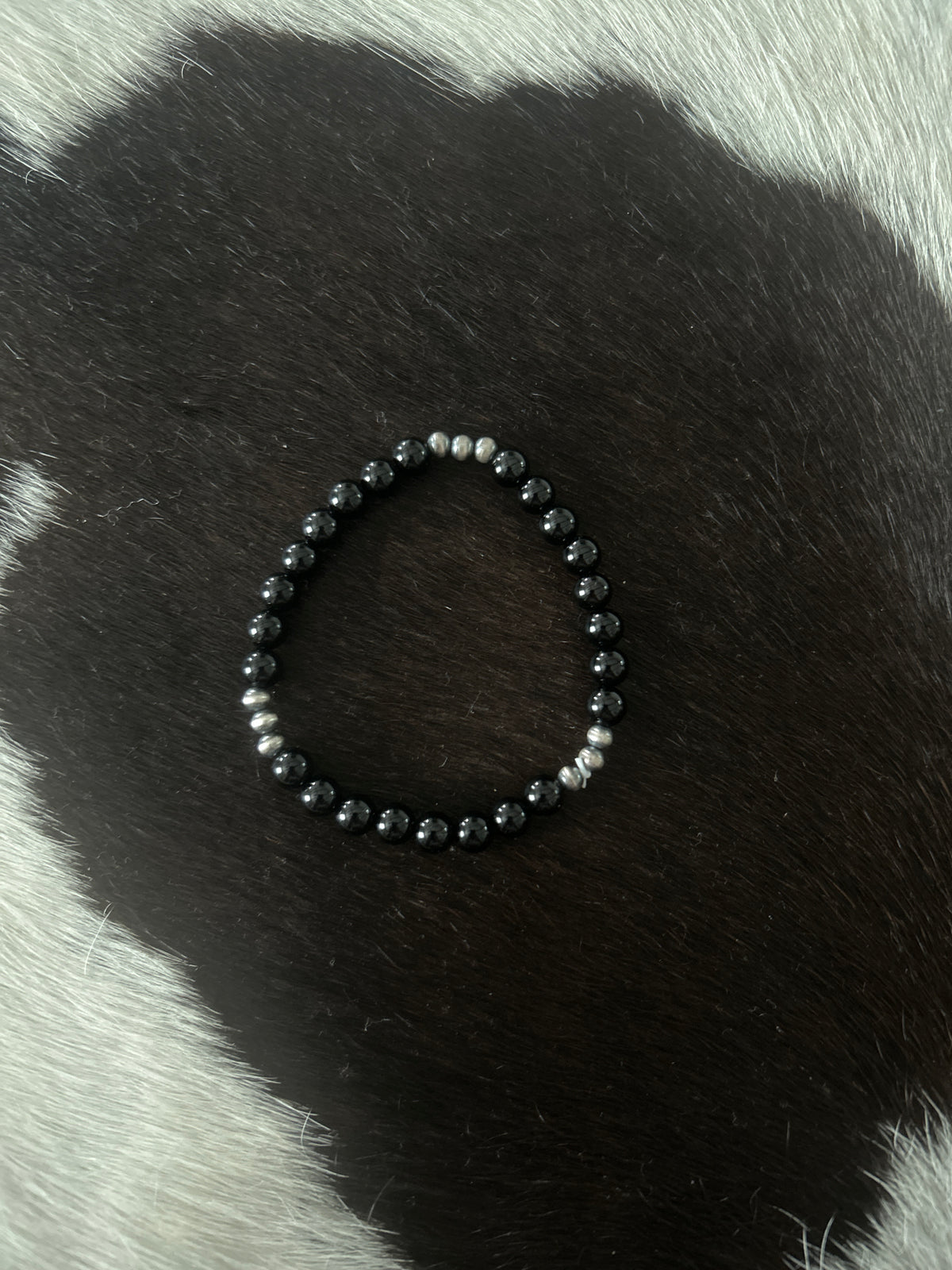 Black Onyx Stretch Bracelet