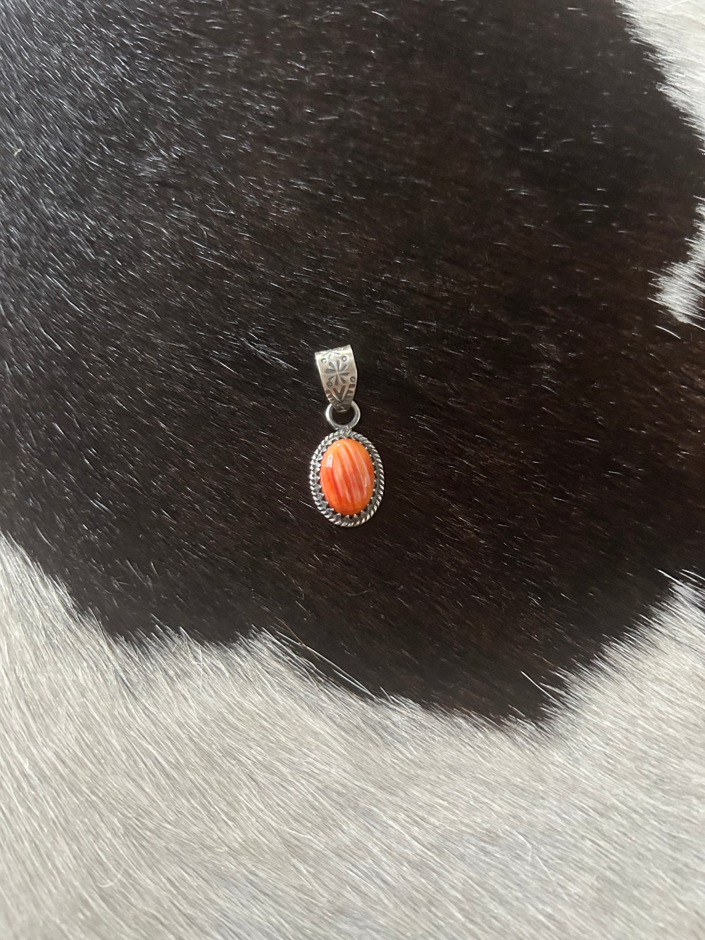Orange Spiny Pendant