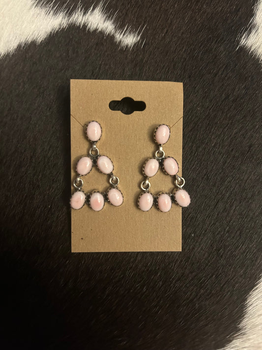 Pink Dangle Earrings