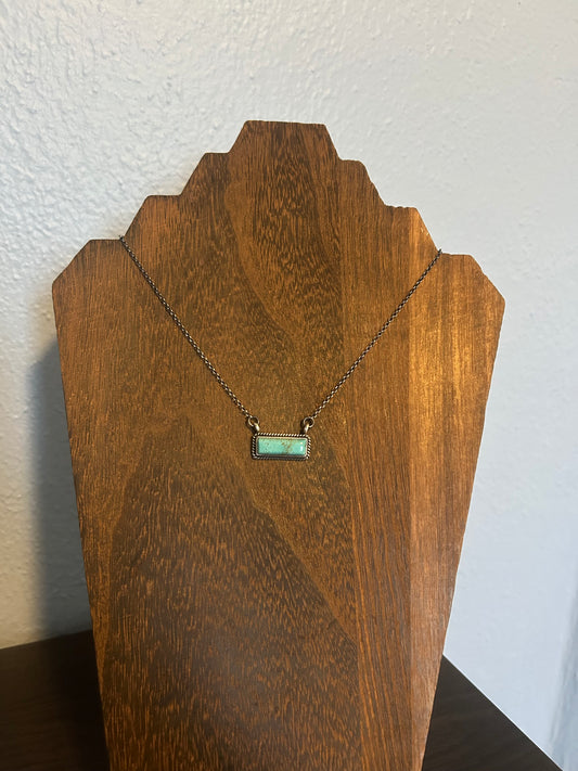Turquoise Bar Necklace