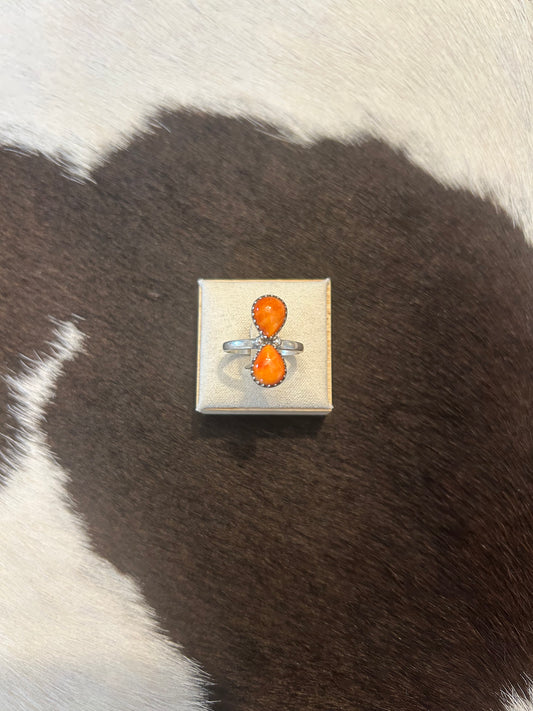 Orange Spiny Ring