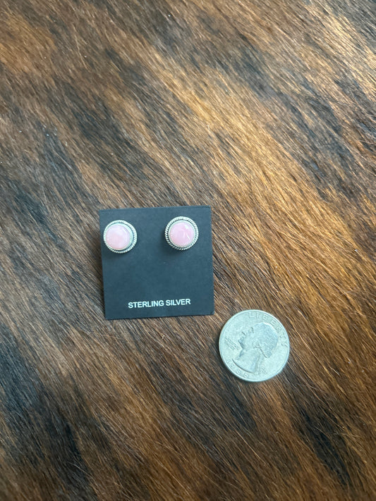 Pink Conch Earrings