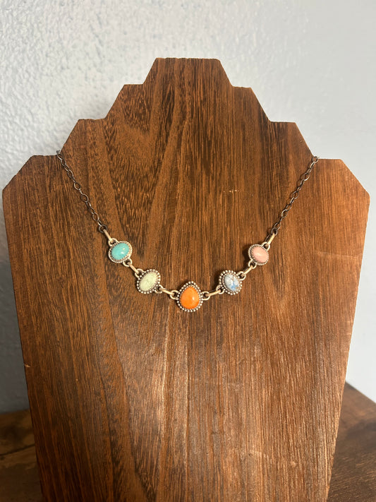Multi Stone Choker