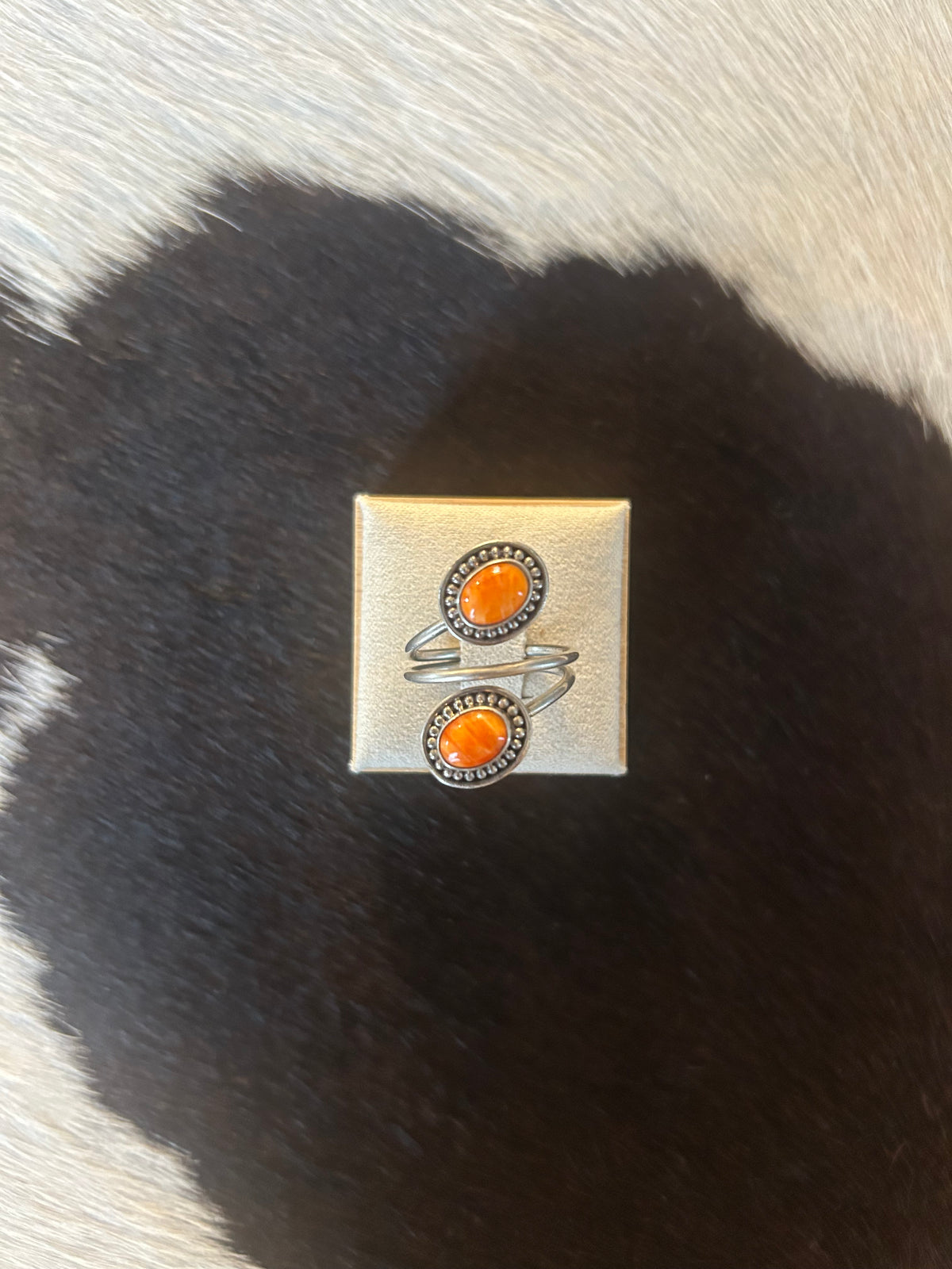 Orange Spiny Ring (9)