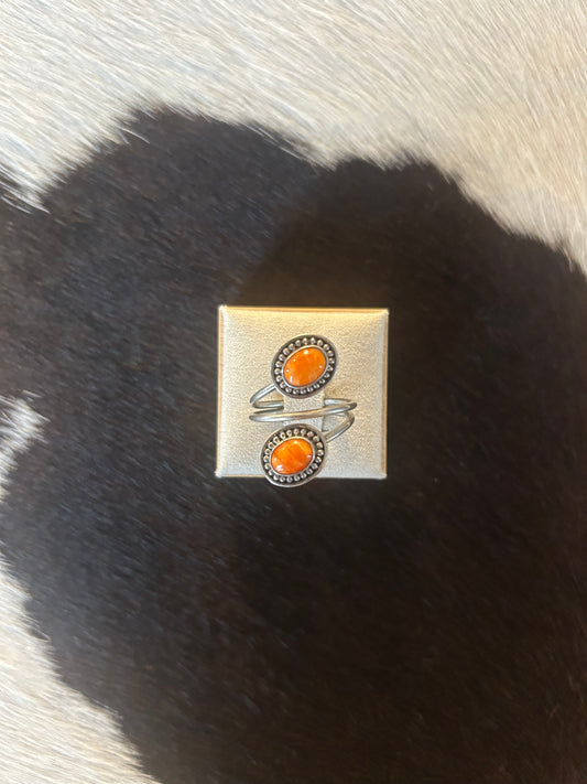 Orange Spiny Ring (9)