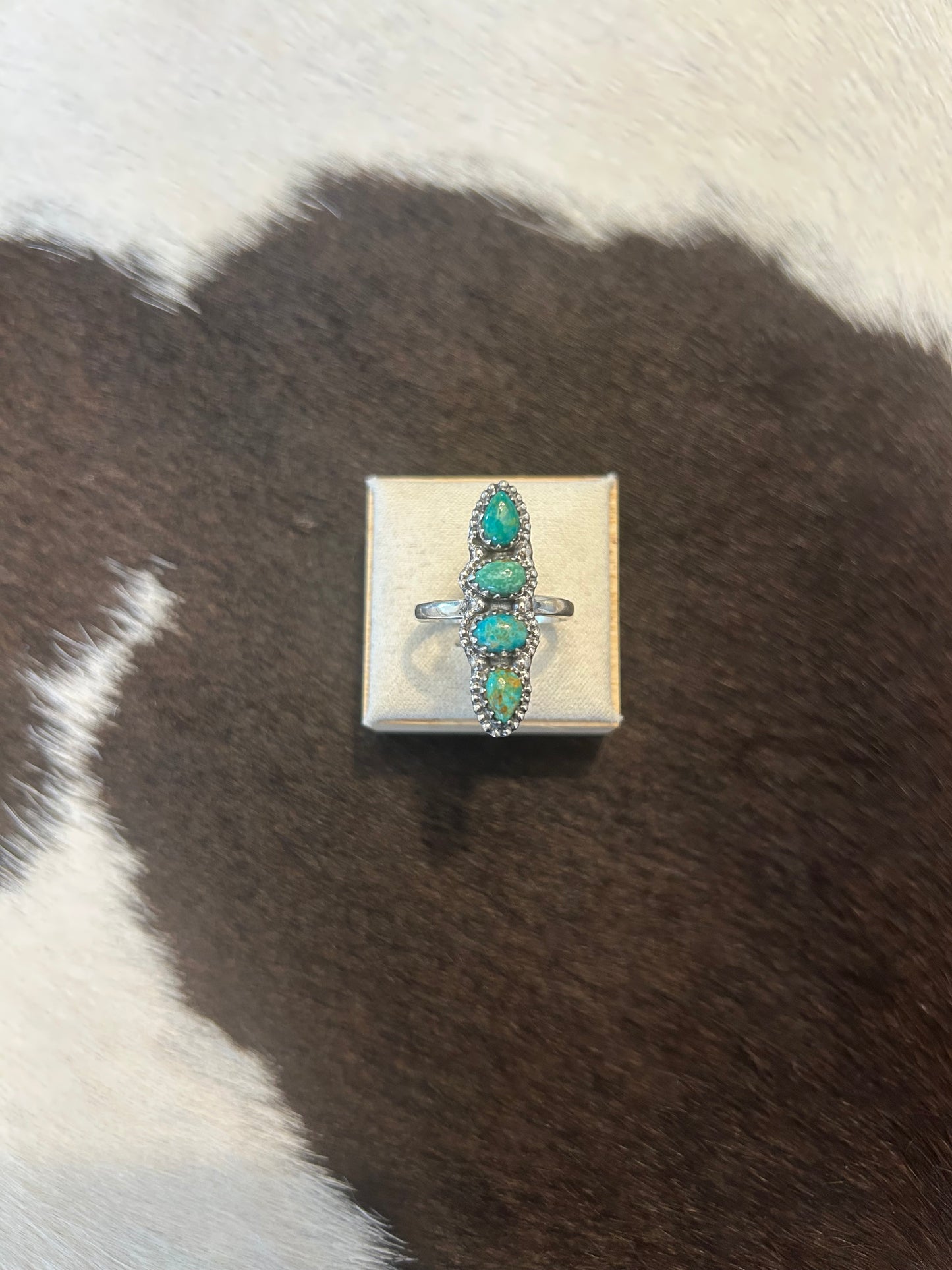 Turquoise Crawler Ring
