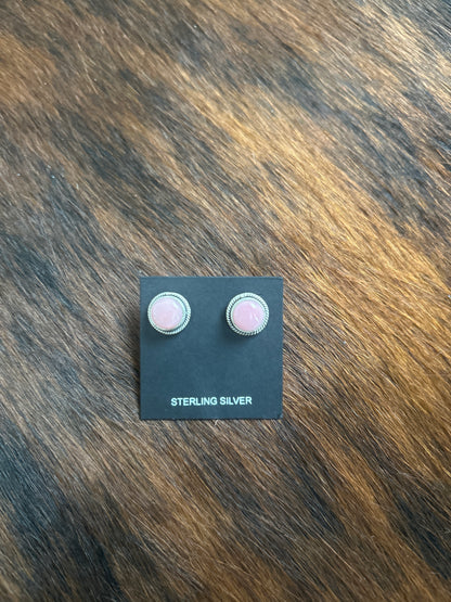 Pink Conch Earrings