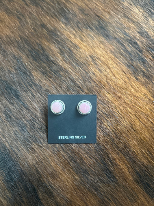 Pink Conch Earrings