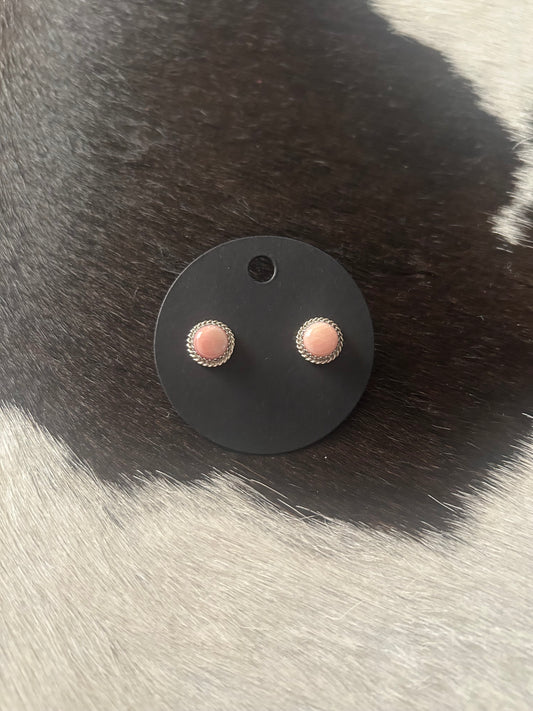 Pink Conch Earrings