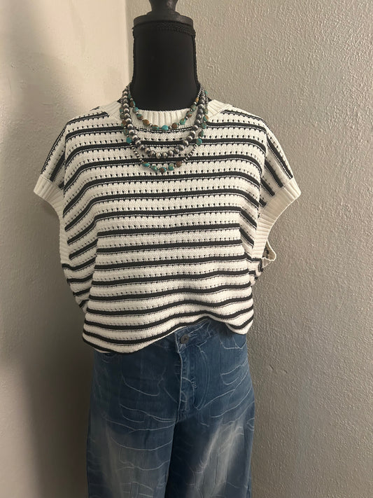 Stripe Sweater Vest