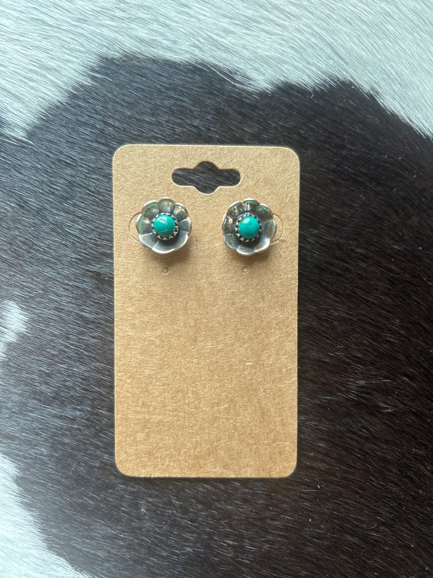 Turquoise Flower Earrings