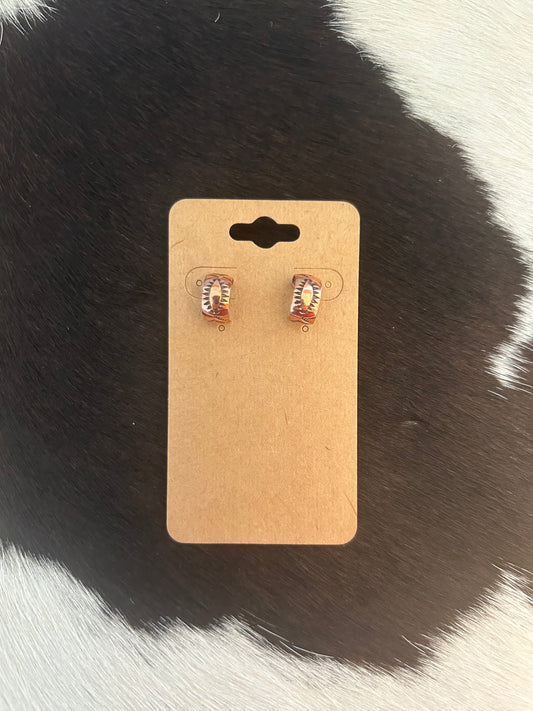 Copper Hoop Earrings