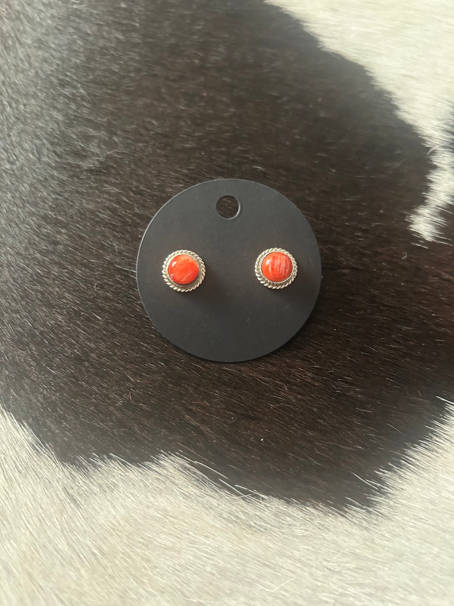 Red Spiny Earrings (#2)