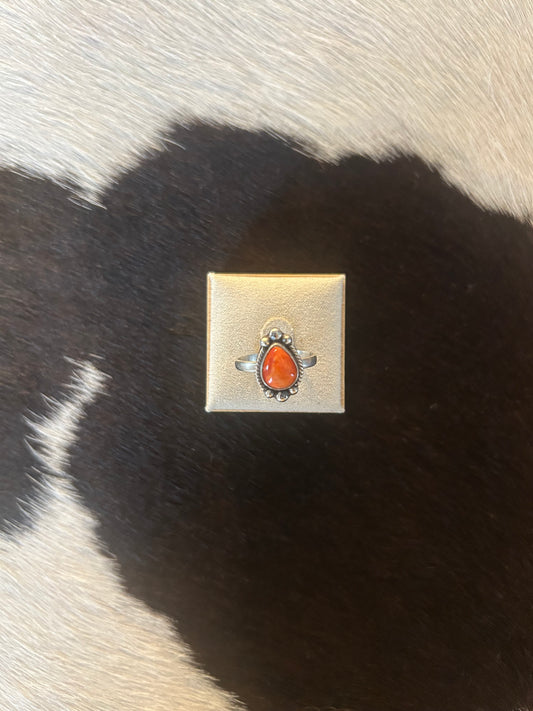 Orange Spiny Ring