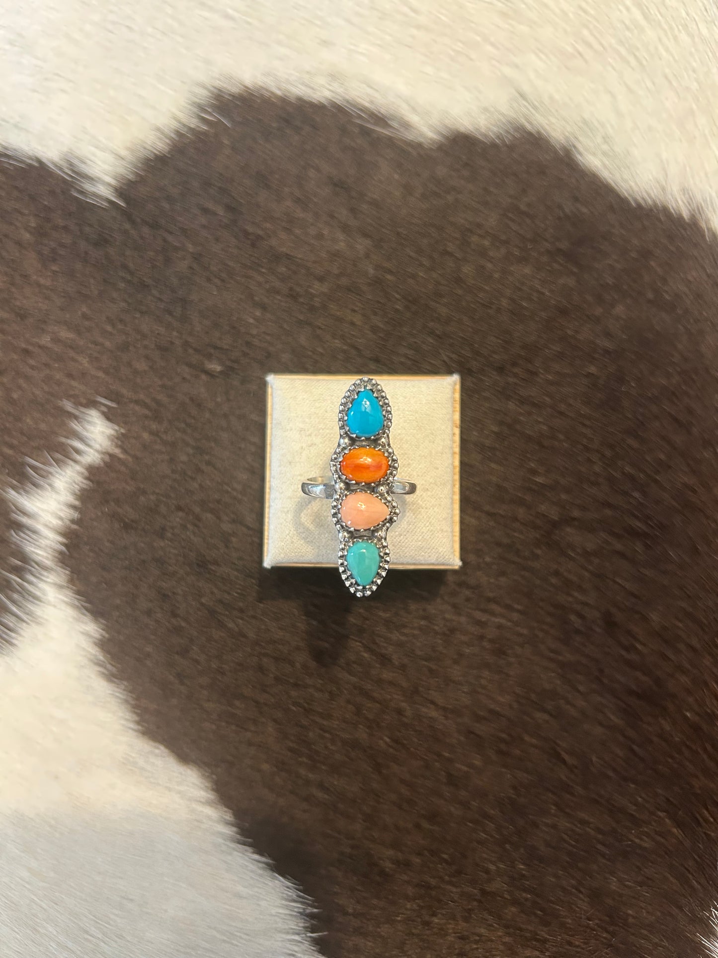 Multi Stone Crawler Ring