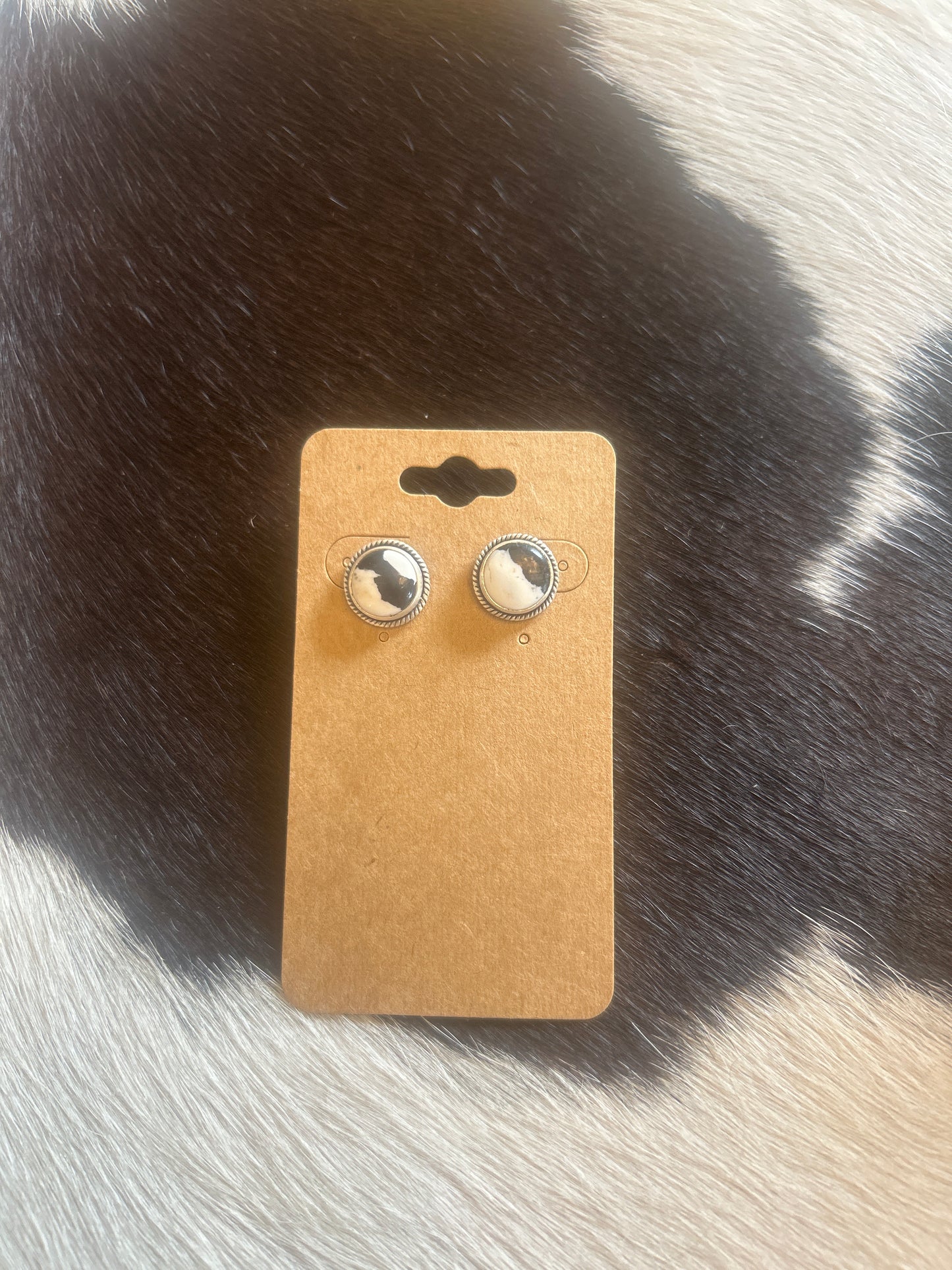 White Buffalo Earrings