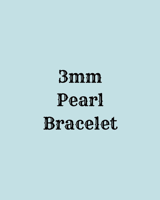3mm Pearl Bracelet