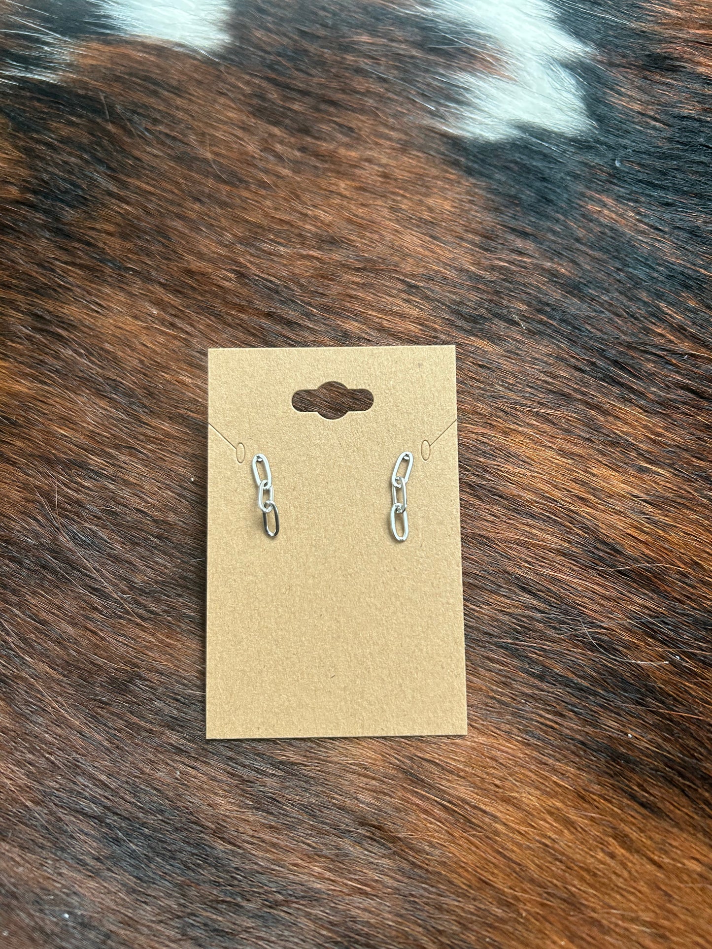 Paperclip Chain Earrings
