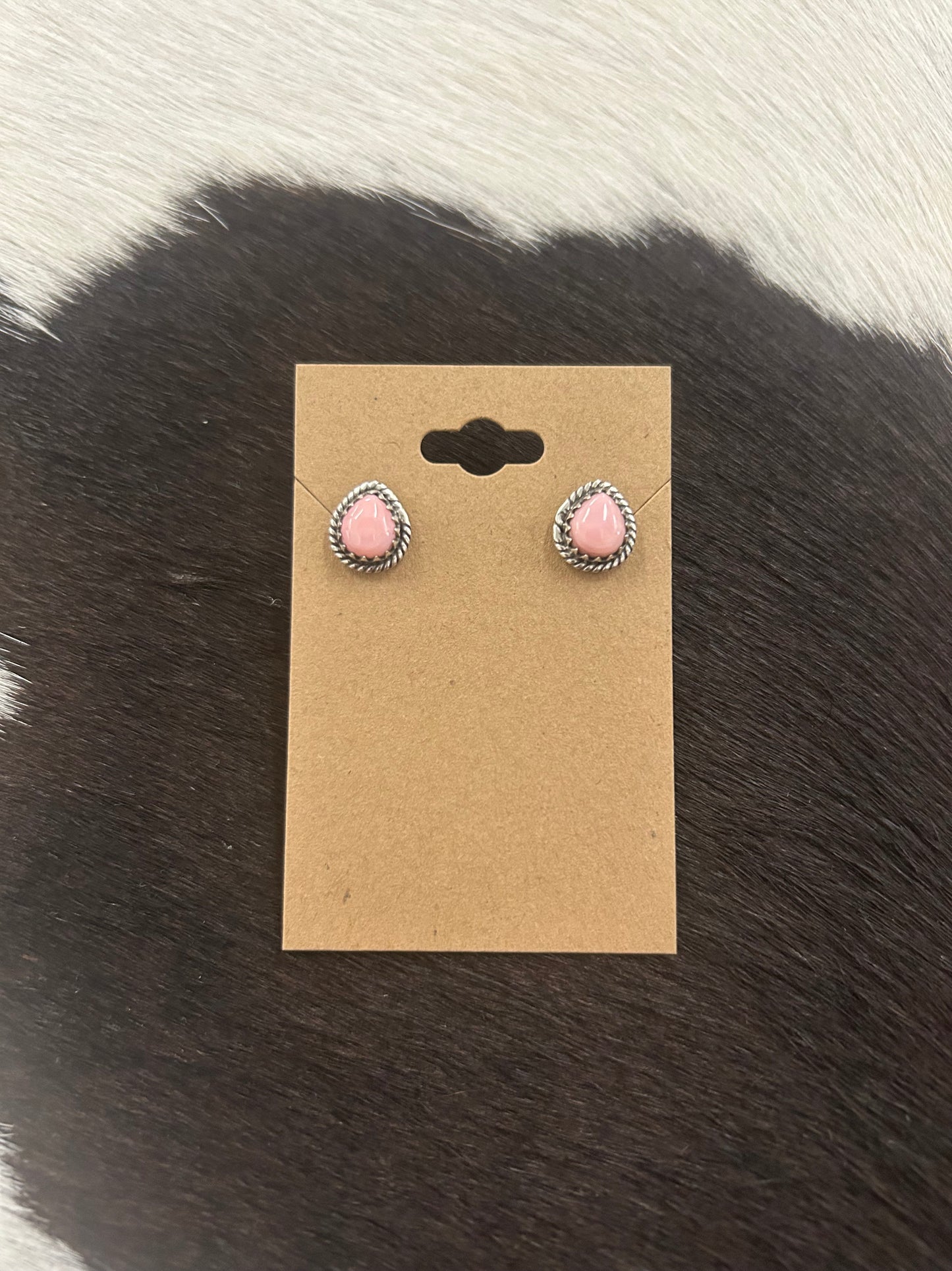 Pink Conch Earrings