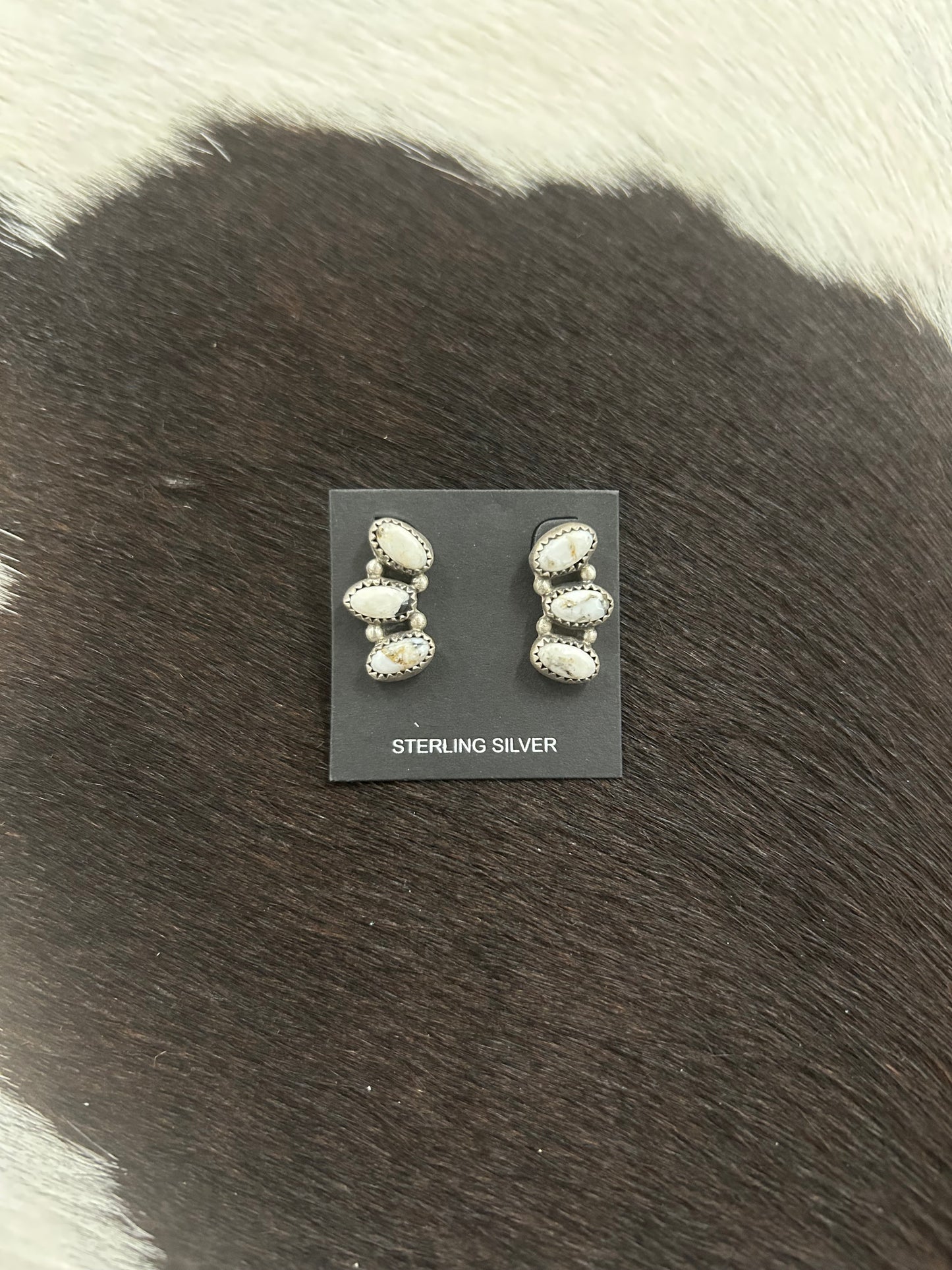White Buffalo Earrings